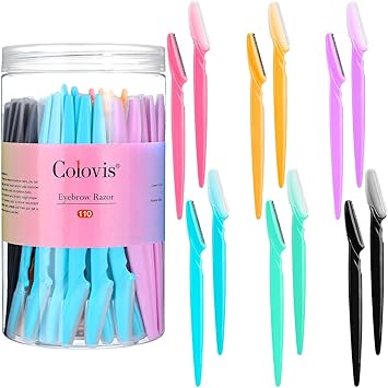 AstraBeauty Multi-Use Brow and Face Razor – Replace Three Tools with One, Bulk Pack for Shared Use