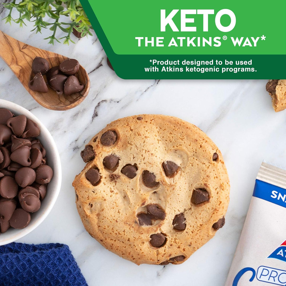 Atkins Chocolate Chip Protein Cookie – Road Trip Snack That Won't Spike Blood Sugar