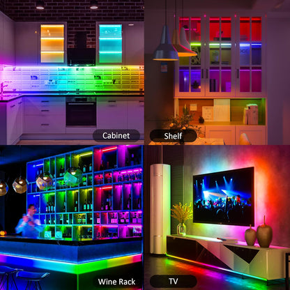 Aulanto LED Light Bar Set, Thoughtful Birthday Gift for Her with App and Remote Color Control