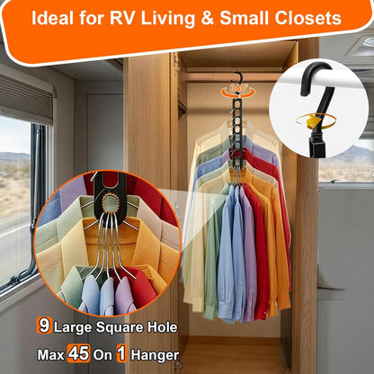 Aurora Living Space-Saving Hangers – Birthday Gift for Her, Stylish Dorm Room Essential She Will Actually Use