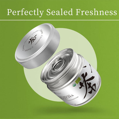 available in 1.06oz and 1.76oz tin sizes with a 2-year shelf life