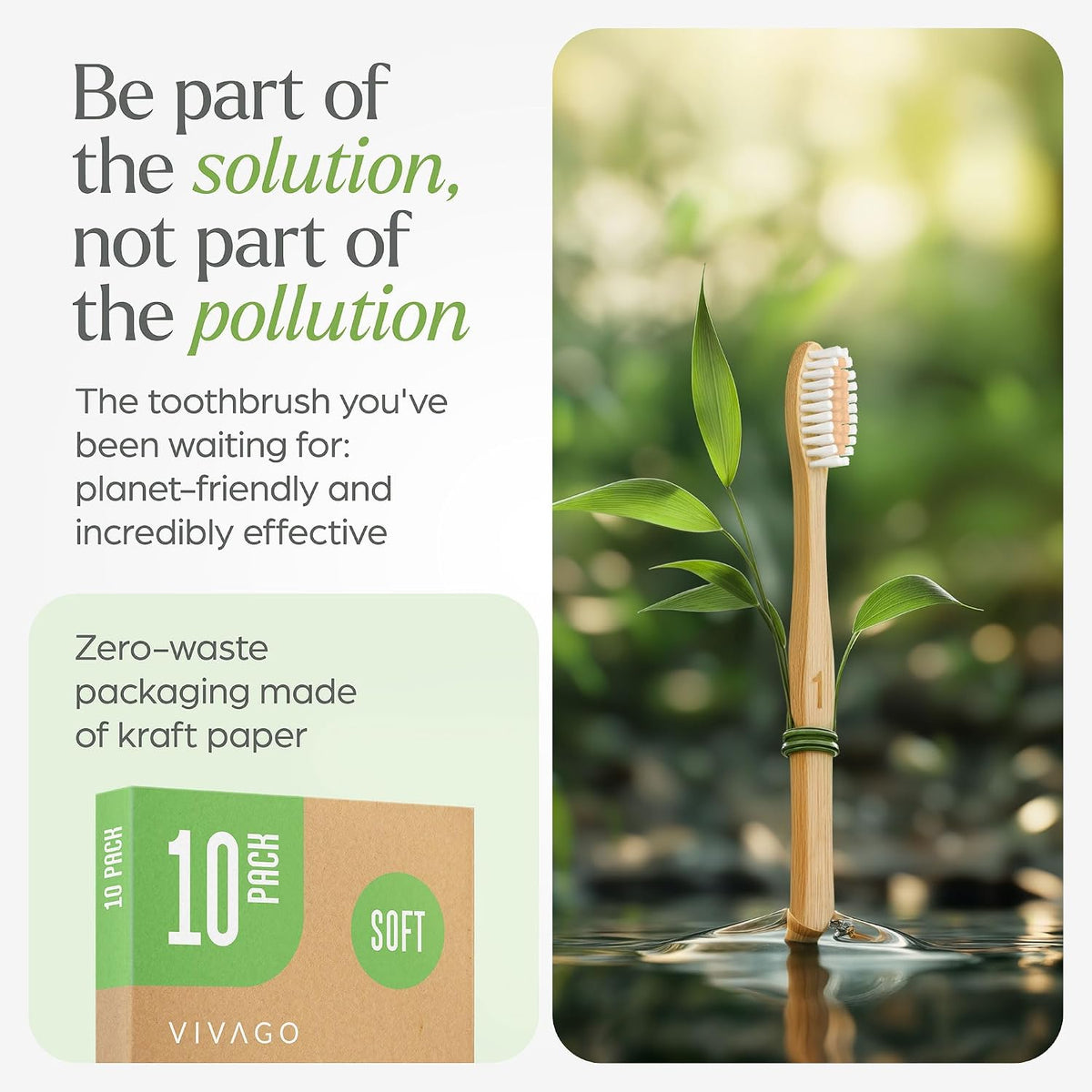 available in 10, 30, and 50 count variants to match household size and consumption rate