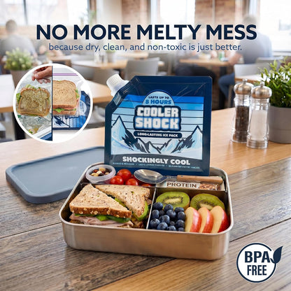 available in 8 variants: small/medium/large sizes, 2/3/4/5-pack counts, optional carrying handle, and prefilled format