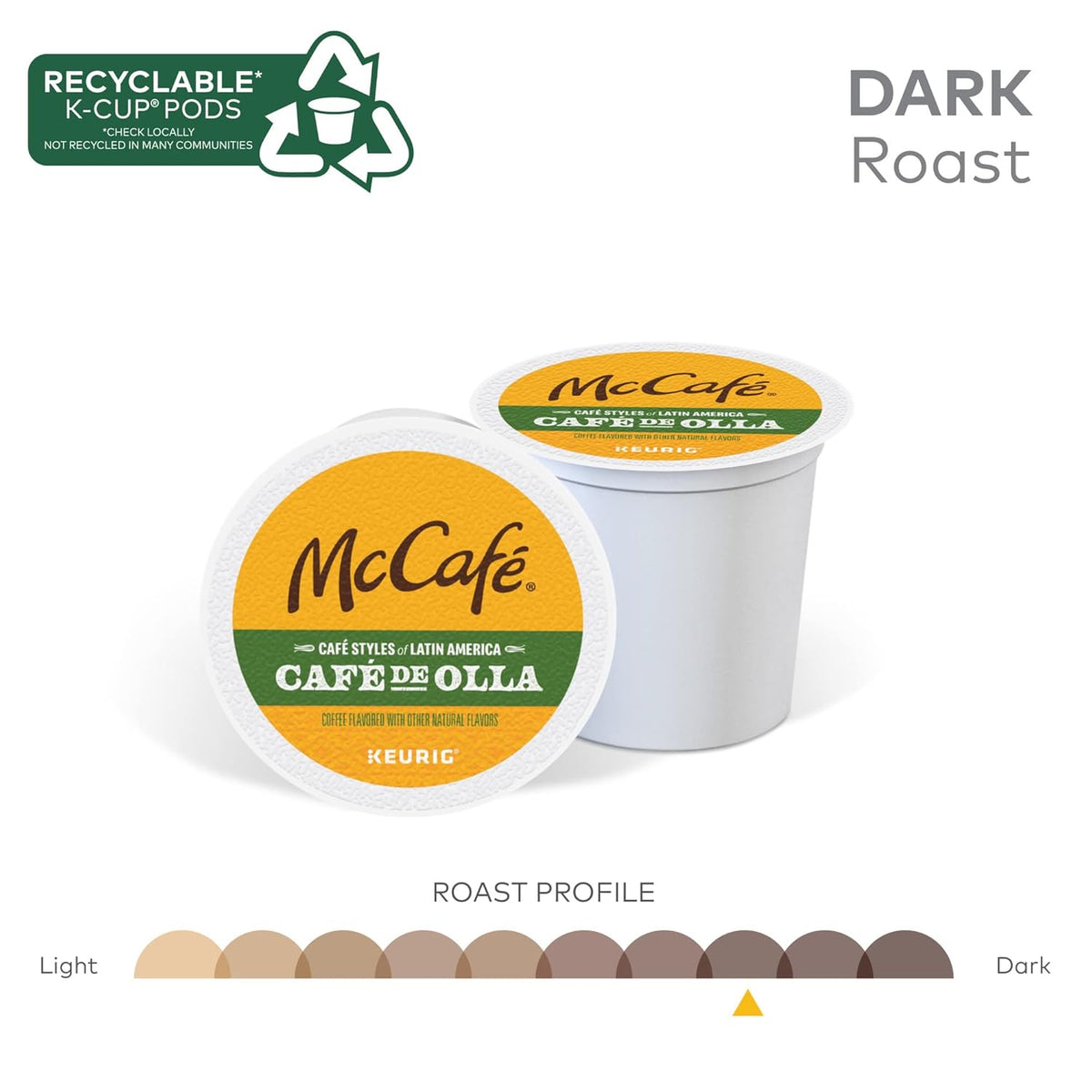 available in a 20-count single box and a 10-count pack of 6 across two flavor styles (café de olla, café con leche)