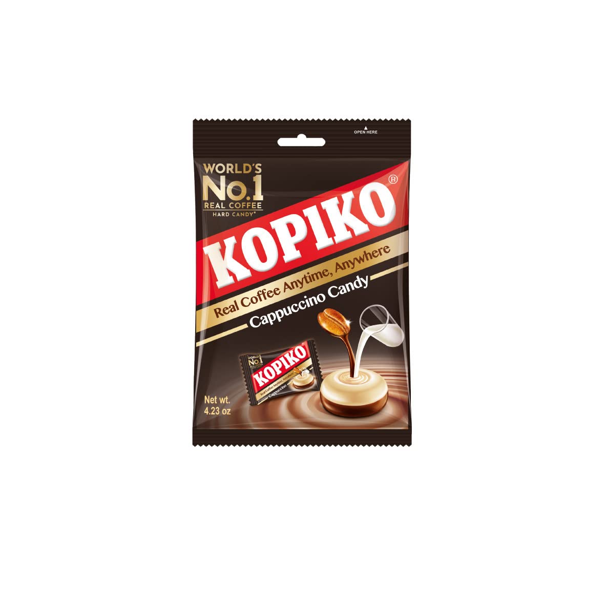 available in coffee, cappuccino, and sugar free coffee flavor variants