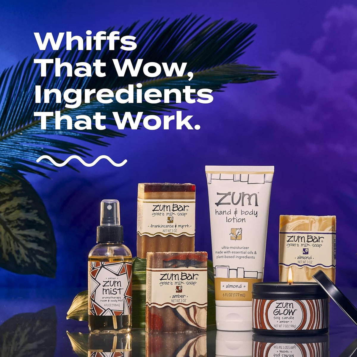 available in four signature scents: dragon's blood, lavender, frankincense and myrrh, and sea salt