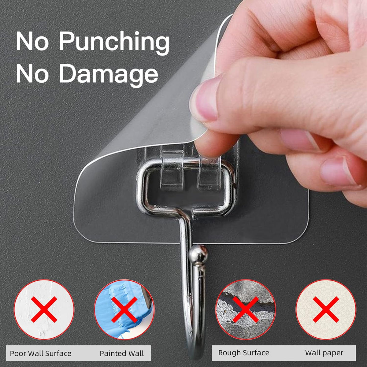 available in large and medium sizes, in 10-, 20-, and 30-hook counts