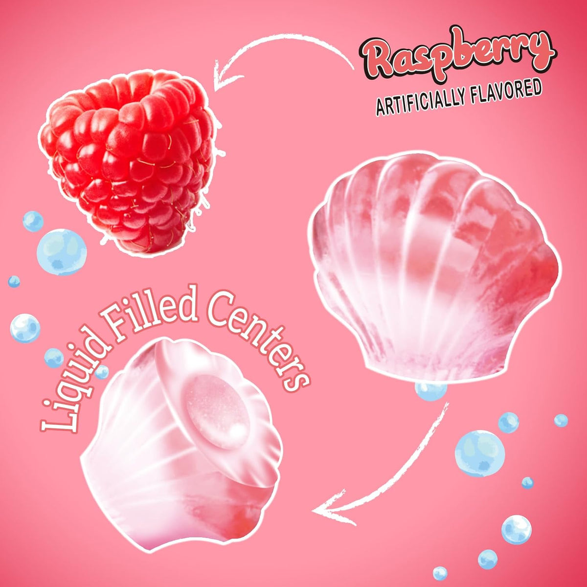 available in three flavor variants: raspberry, blue raspberry, and mixed-fruit