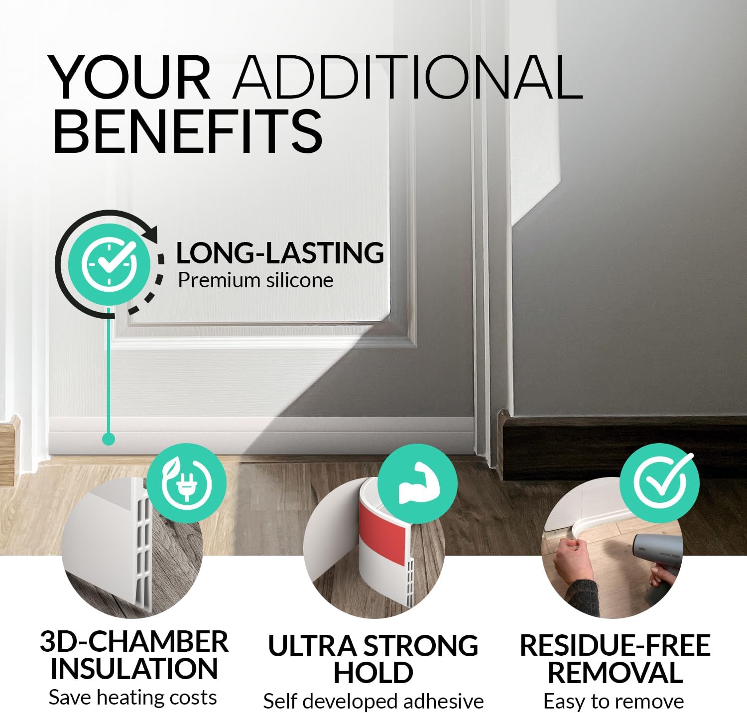 available in white, brown, and black finishes in 1-pack or 5-pack configurations