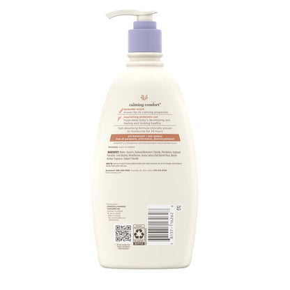 Aveeno Baby Calming Comfort Lotion – Gentle Nursery Moisturizer for Newborns and Toddlers, Lavender Vanilla Bedtime Routine