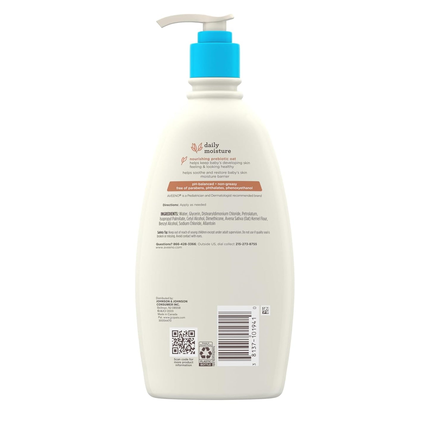 Aveeno Baby Daily Moisture Lotion – Perfect Baby Shower Gift for New Parents Seeking Pediatrician-Approved Skincare