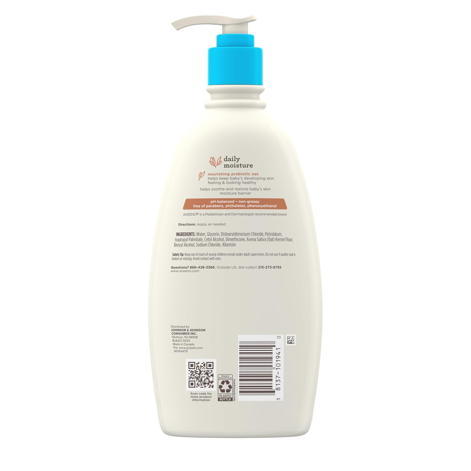 Aveeno Baby Daily Moisture Lotion – Perfect Baby Shower Gift for New Parents Seeking Pediatrician-Approved Skincare