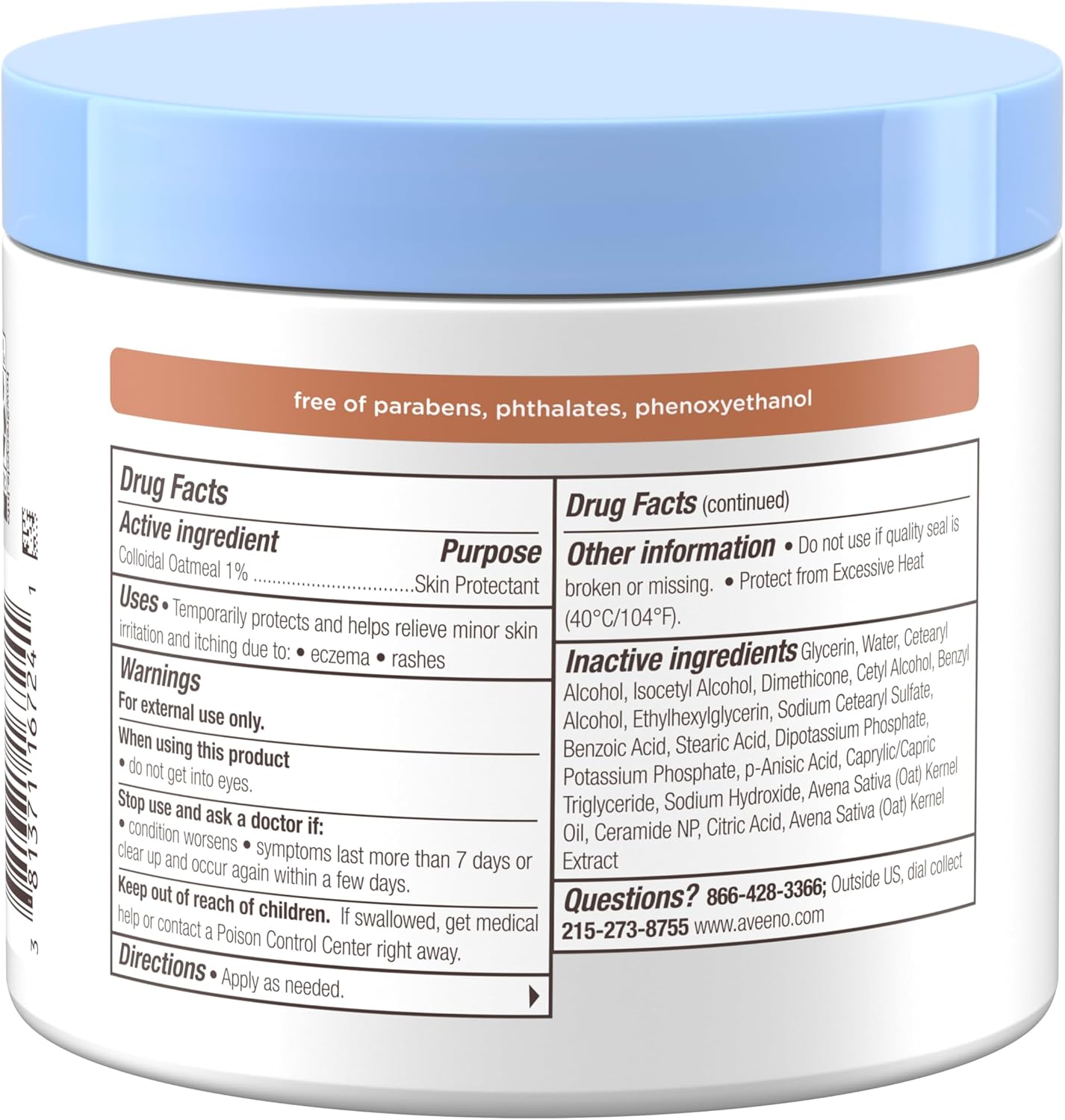 Aveeno Baby Eczema Therapy Nighttime Balm – Safe, Steroid-Free Relief for Sensitive Skin