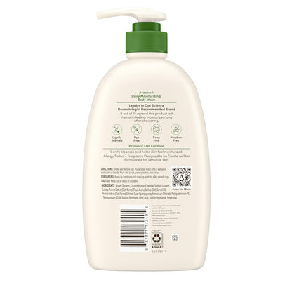 Aveeno Daily Moisturizing Body Wash for Sensitive Skin – Self-Care Gift Set Starter for Mom, 33 fl oz