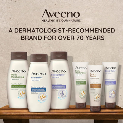 Aveeno Dermatologist-Recommended Body Wash – Toxin-Free Stress Relief for Family Bathrooms