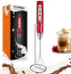 Rechargeable Frother with Stand - Red