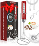 Rechargeable Frother with Stand - Ruby