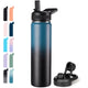 2 Lids - Blue/Black - 24 Ounces