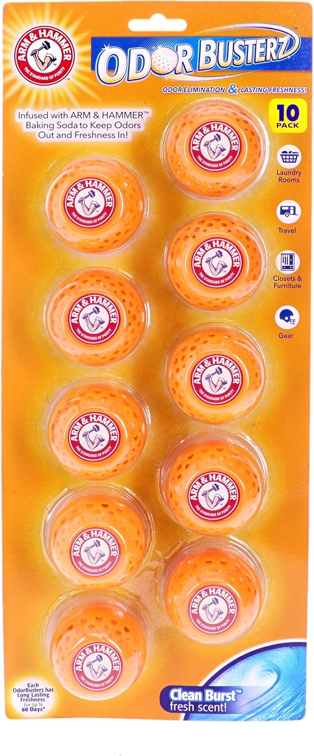 baking soda core that absorbs and neutralizes odors at the source