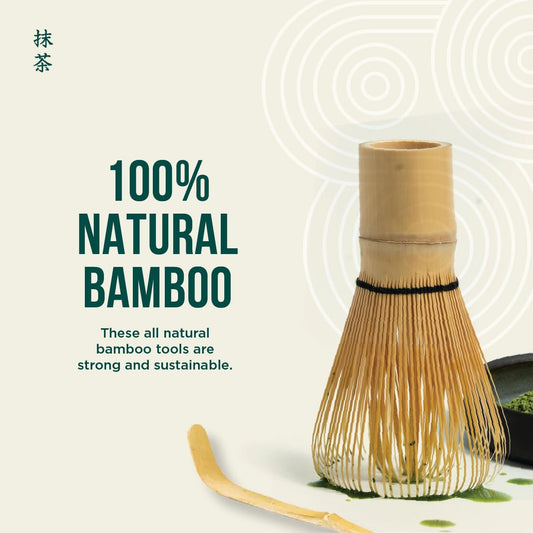 bamboo chashaku scoop for precise traditional powder measurement