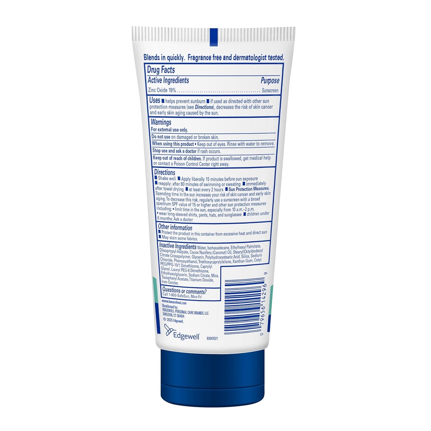 Banana Boat Mineral Sunscreen Lotion SPF 50 – Patio & Camping Sun Protection, Zinc Oxide Broad-Spectrum 80-Min Water Resistant Lotion