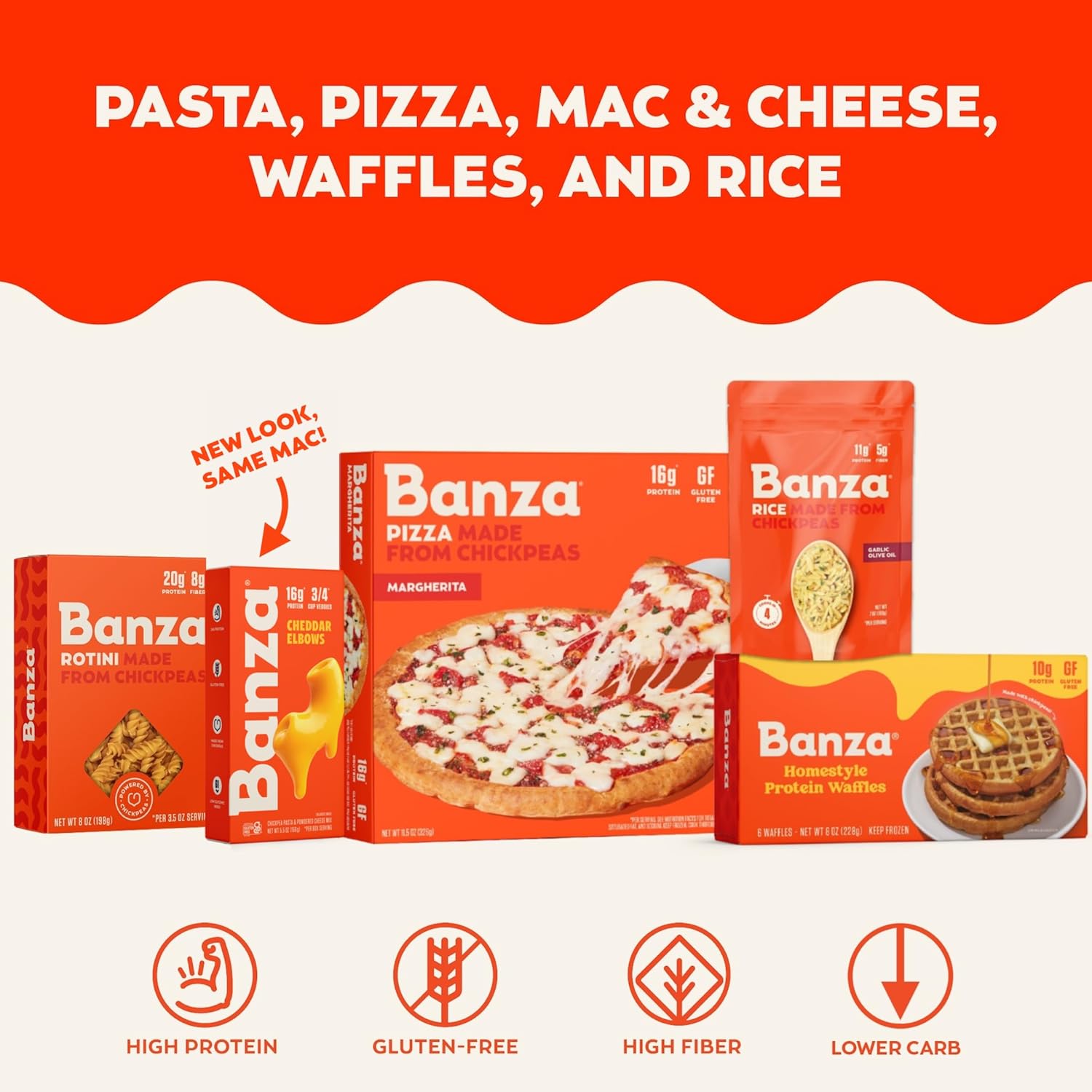 Banza Chickpea Pasta Variety Pack – Quick High-Protein Meal Prep Pasta for Busy Weeknight Schedules
