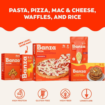 Banza Chickpea Pasta Variety Pack – Quick High-Protein Meal Prep Pasta for Busy Weeknight Schedules