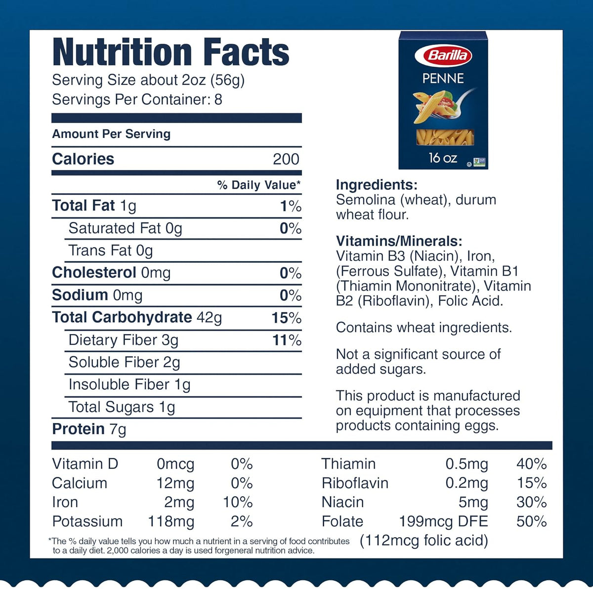 Barilla Penne Pasta, 16 oz Box – 11-12 Minute Quick-Cook Pasta for Efficient Weeknight Meal Prep
