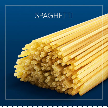 Barilla Spaghetti Pasta 8-Pack, 16 oz – Non-GMO Verified Pasta with Added B Vitamins and Iron for Family Wellness