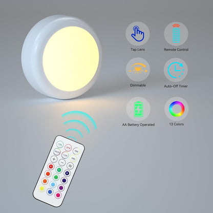 battery powered by 3 x aa cells per light (4.5v) for true cordless placement anywhere