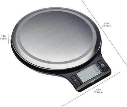 battery powered via 2 included aaa batteries with flat 8.3 x 7 x 1.3 inch form factor