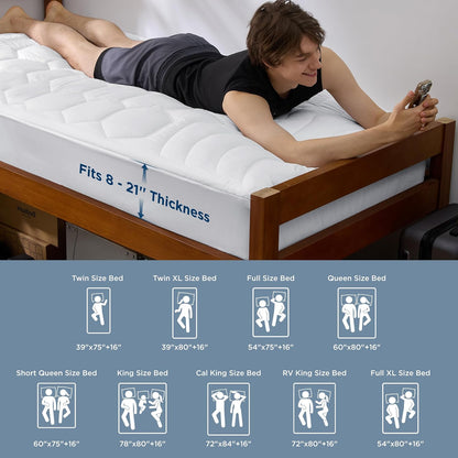 Bedsure Twin XL Mattress Cover – Hotel-Inspired Mattress Finish for an Instantly Cozier Bed
