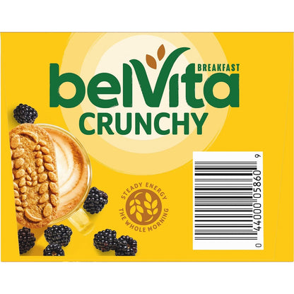 belVita Blueberry Breakfast Biscuits – After-School Snack for Hungry Kids, No HFCS or Artificial Dyes, 8 Packs