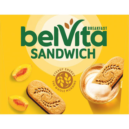belVita Breakfast Sandwich Bars – Affordable Study Snack for the Dorm and Library, 12-Pack