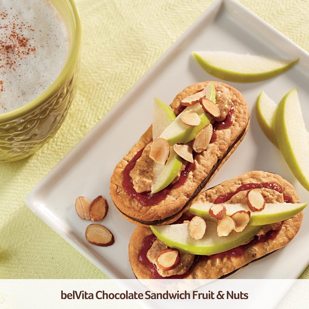 belVita Breakfast Sandwich Bars – Affordable Study Snack for the Dorm and Library, 12-Pack