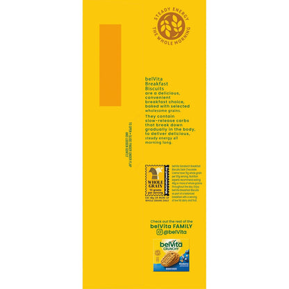 belVita Breakfast Sandwich Bars – Affordable Study Snack for the Dorm and Library, 12-Pack