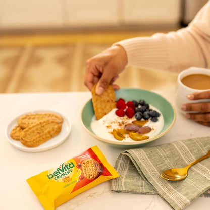 belVita Cranberry Orange Breakfast Biscuits – Road Trip Snack That Travels Without Refrigeration, 8 Packs of 4