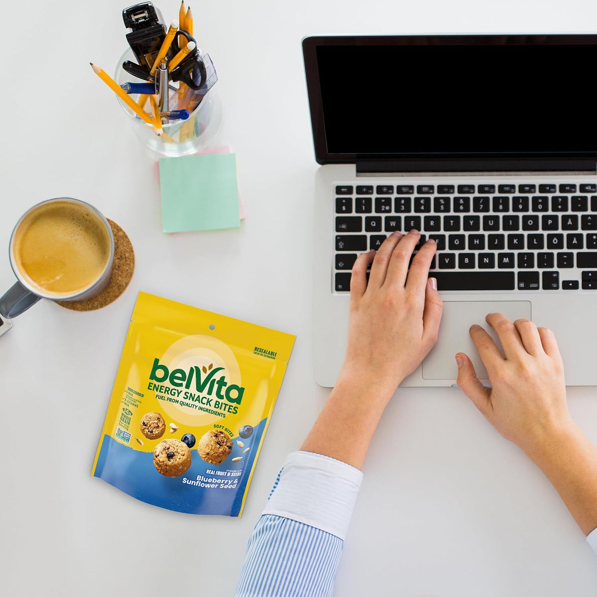 belVita Energy Snack Bites Blueberry Sunflower Seed – Lunchbox Add-On for School Day Mornings
