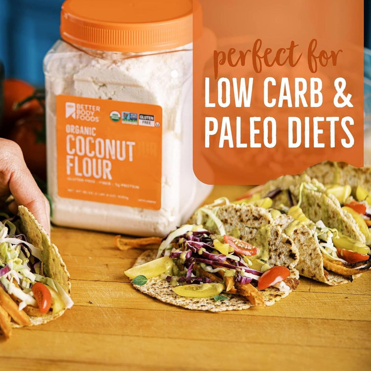 BetterBody Foods Organic Coconut Flour for Thoughtful Holiday Gifts for Health-Conscious Bakers