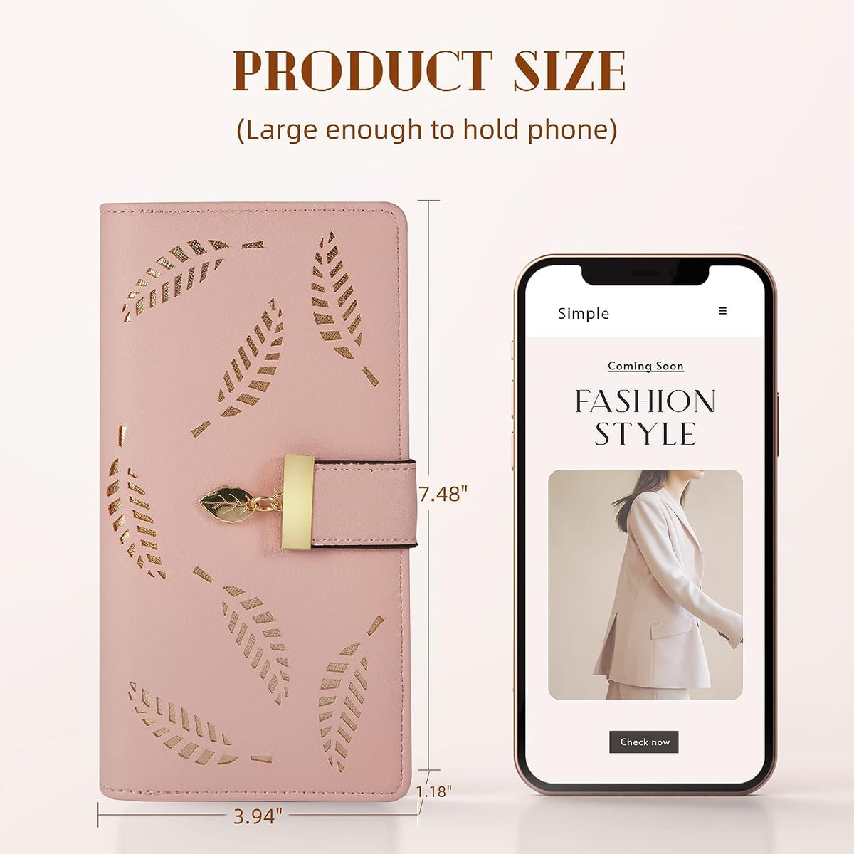 bifold form factor measuring 7.48" l x 3.94" w x 1.18" h