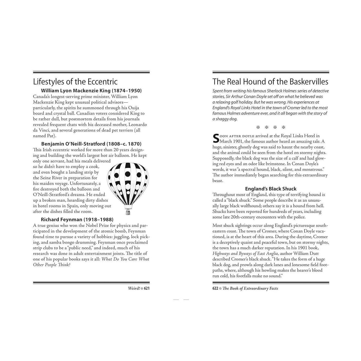 big book format with extensive collection of extraordinary facts