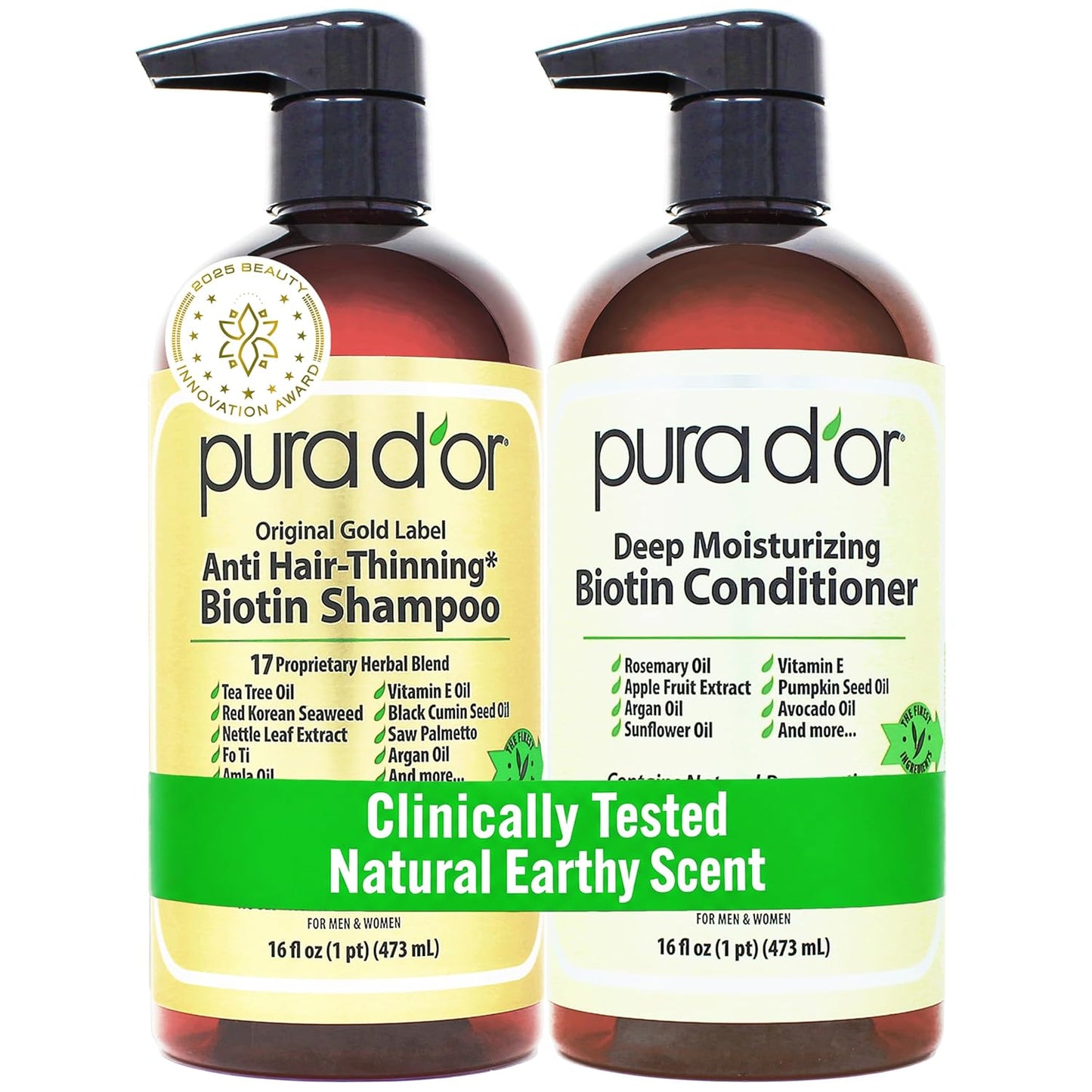 biotin-infused anti-thinning shampoo and conditioner duo