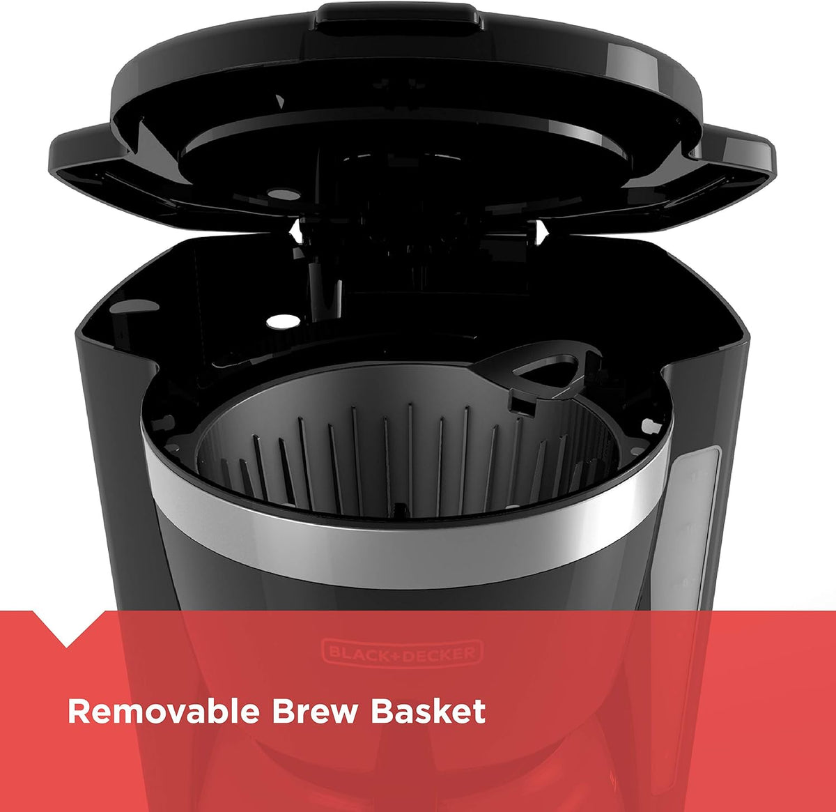 BLACK+DECKER Drip Coffee Maker with Vortex Brewing, Affordable Birthday Gift for Coffee-Drinking Friends and Family