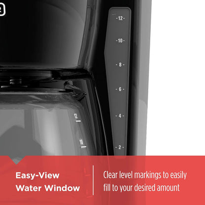 BLACK+DECKER Drip Coffee Maker with Vortex Brewing, Affordable Birthday Gift for Coffee-Drinking Friends and Family