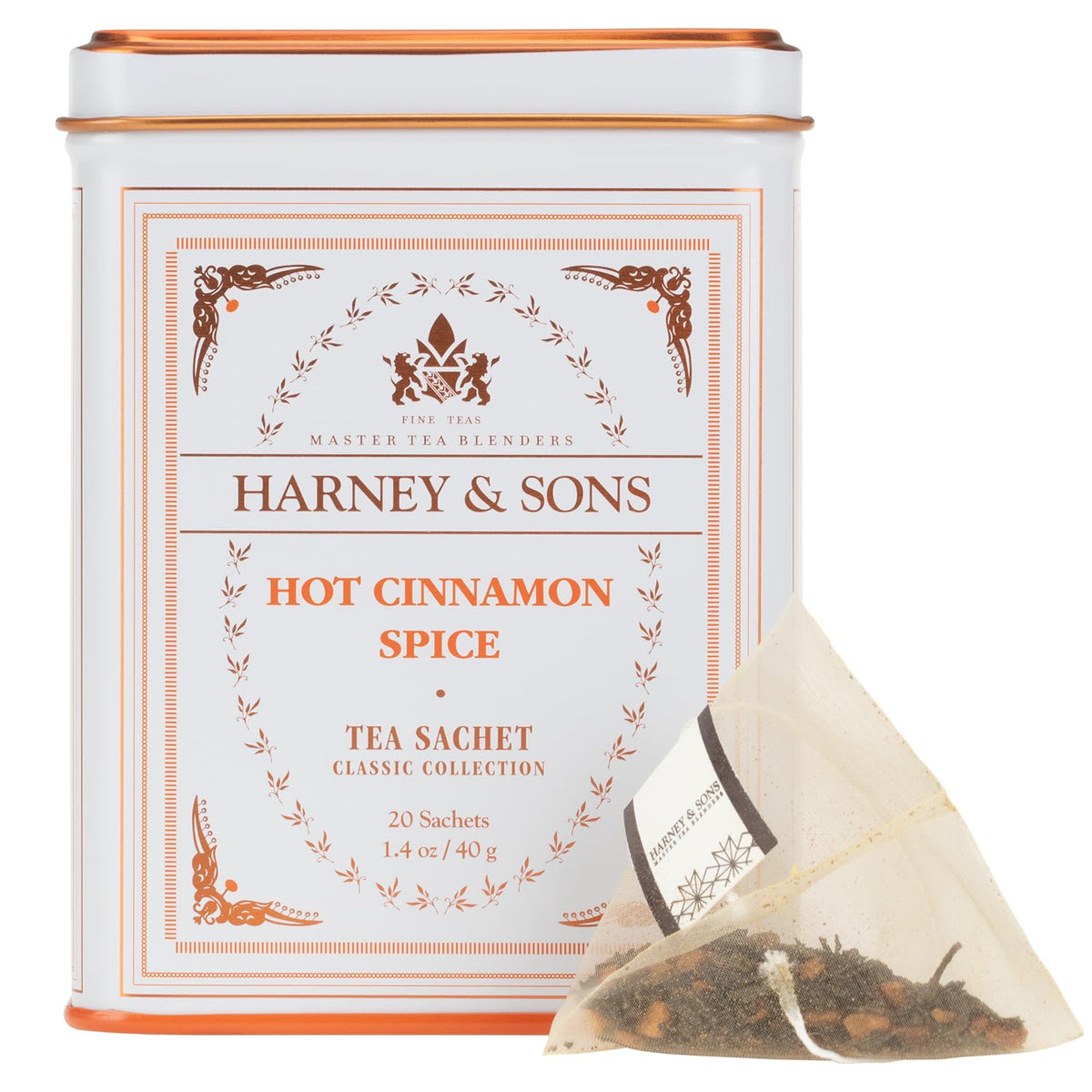 black tea base blended with three cinnamon varieties, orange peel, and sweet cloves