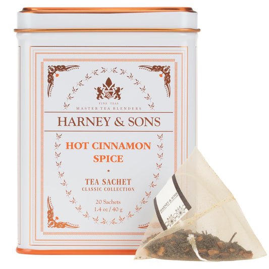 black tea base blended with three cinnamon varieties, orange peel, and sweet cloves