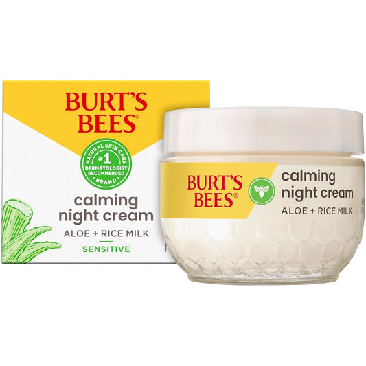 blend of aloe, rice milk, humectants, oils, and squalane for overnight moisture infusion