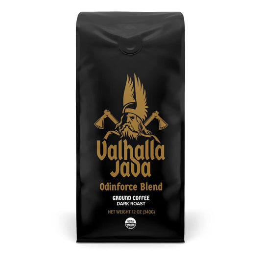blend of naturally high-caffeine robusta and smooth arabica beans