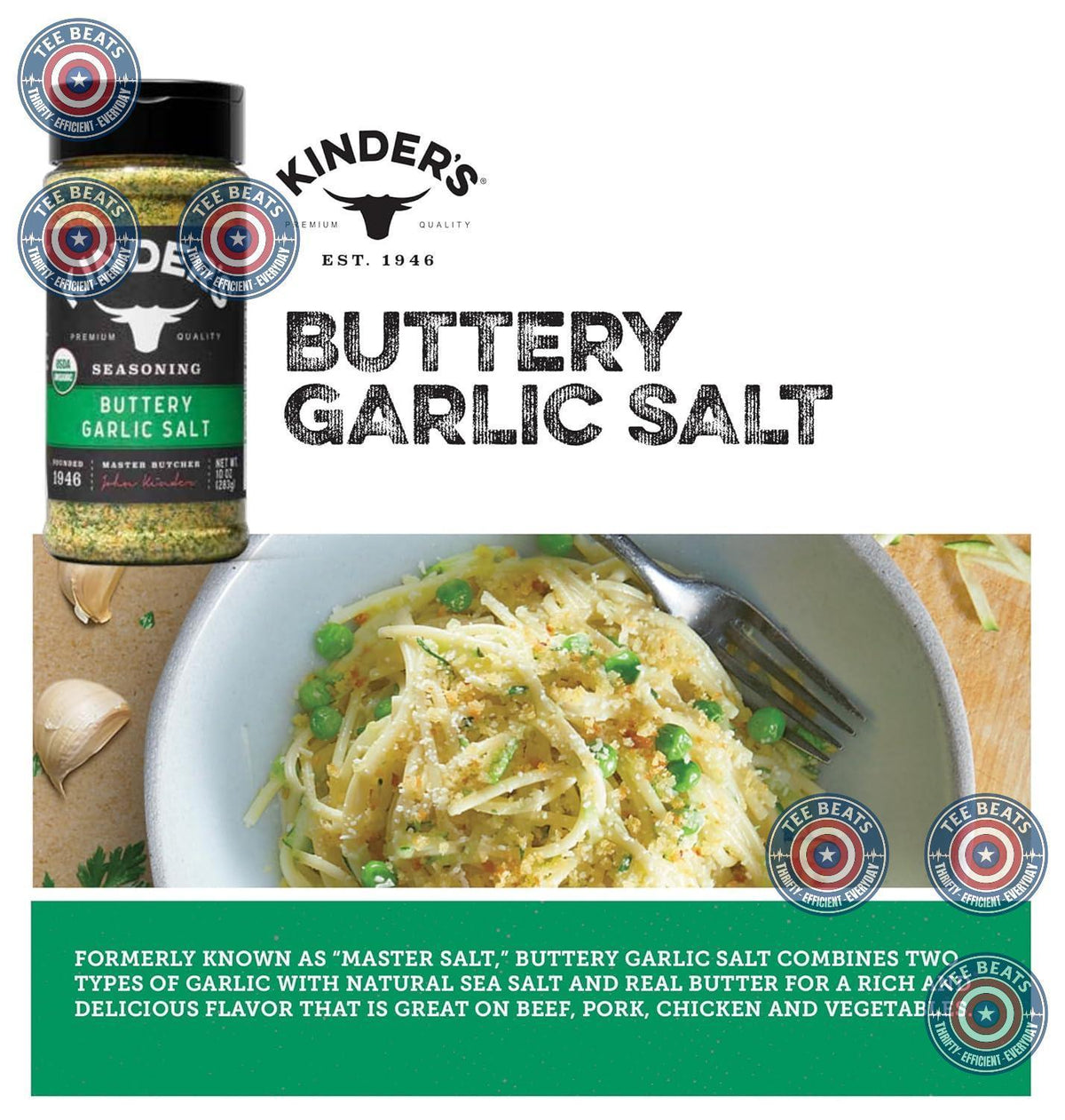 blend of two garlic varieties with natural sea salt