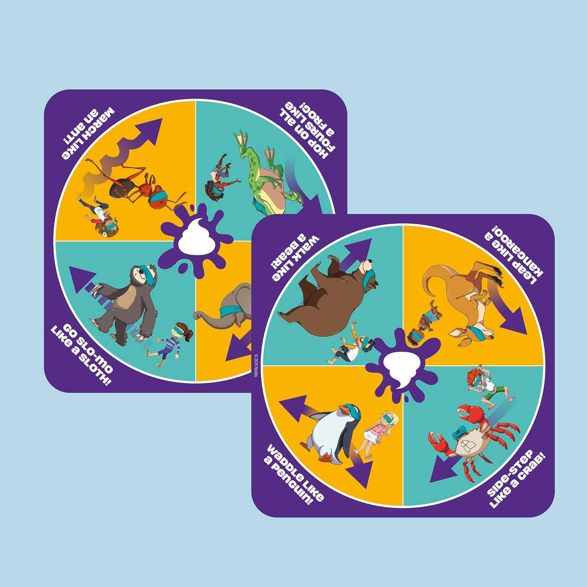 blindfold component that adds suspense and challenge to each turn